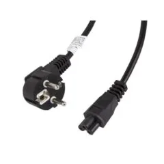 Lanberg kabel zasilający CEE 7/7 - C5 3m VDE czarny koniczynka