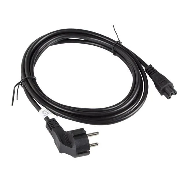 Lanberg kabel zasilający CEE 7/7 - C5 3m VDE czarny koniczynka — image 3