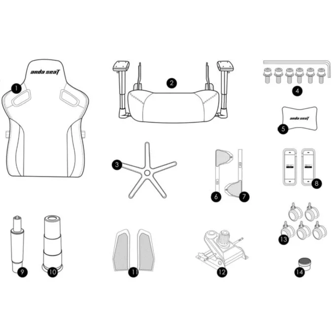 Anda Seat Kaiser 3 L materiałowy czarny — image 7