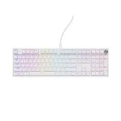 Klawiatura gamingowa Genesis Thor 404 Gateron Yellow Pro przewodowa mechaniczna podświetlana biała