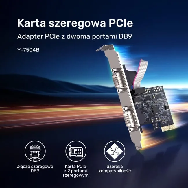 Unitek PCI Express kontroler 2x RS-232 — image 4