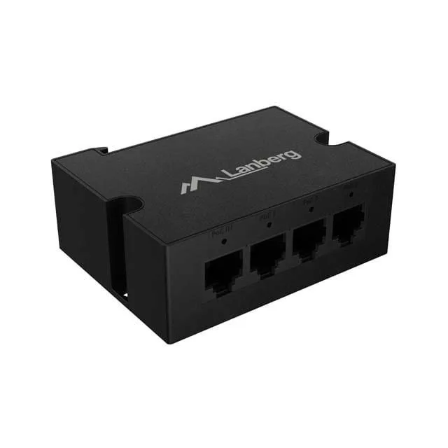 Lanberg switch DIN-GE4-BT-90W 1xIn 3xOut 1Gb POE extender gigabit ethernet DIN rail — image 5