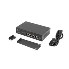 Lanberg switch 4x 100Mb PoE+/2x 100Mb niezarządzalny rack 10"/19" 60W