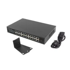 Lanberg switch 24x 1GB PoE+/2x GB 2x SFP rack 19" 360W