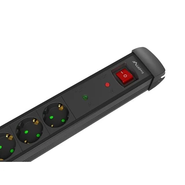 Lanberg listwa zasilająca SP1 3m 5x Schuko czarna — image 4