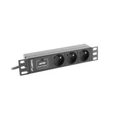 Lanberg listwa zasilająca rack PDU 10" 1U 16A 2m 3x PL czarna