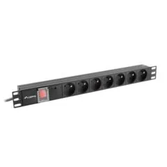 Lanberg listwa zasilająca rack PDU 19" 1U 16A 7x PL 2m czarna