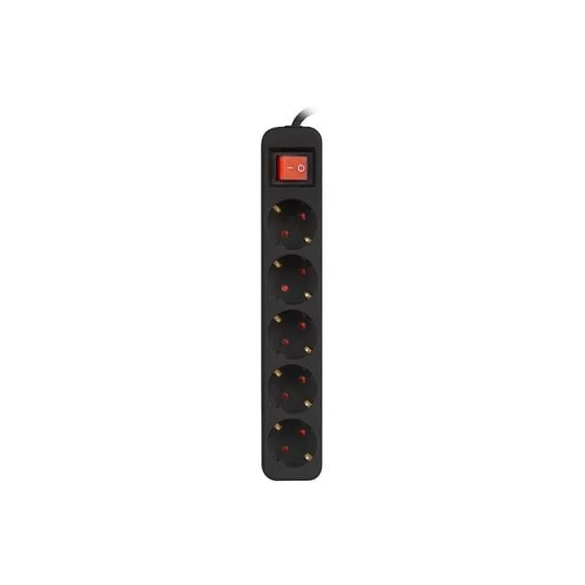 Lanberg 5 gniazd Schuko 3.0m | czarny — image 4