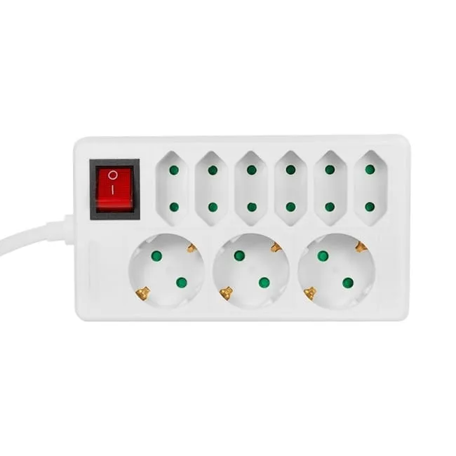 LogiLink 9 gniazd 1.5m biała — image 2