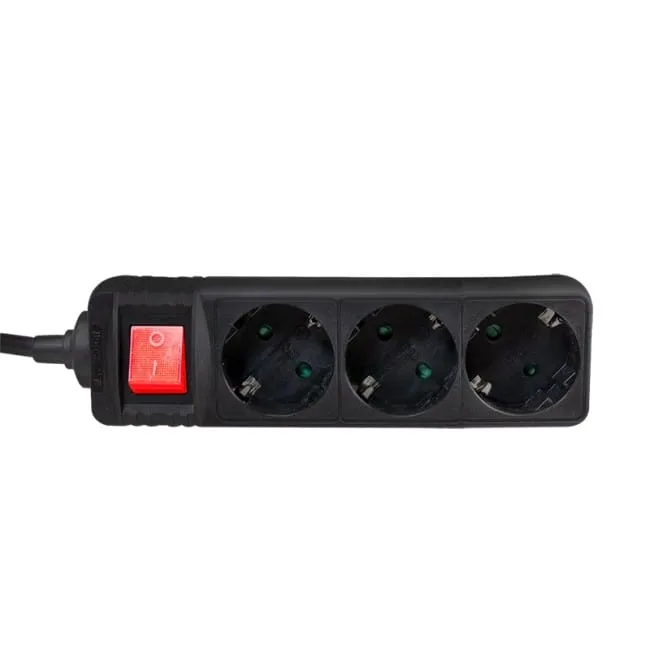 LogiLink 3 gniazda 1.4m czarna | wyłącznik — image 2