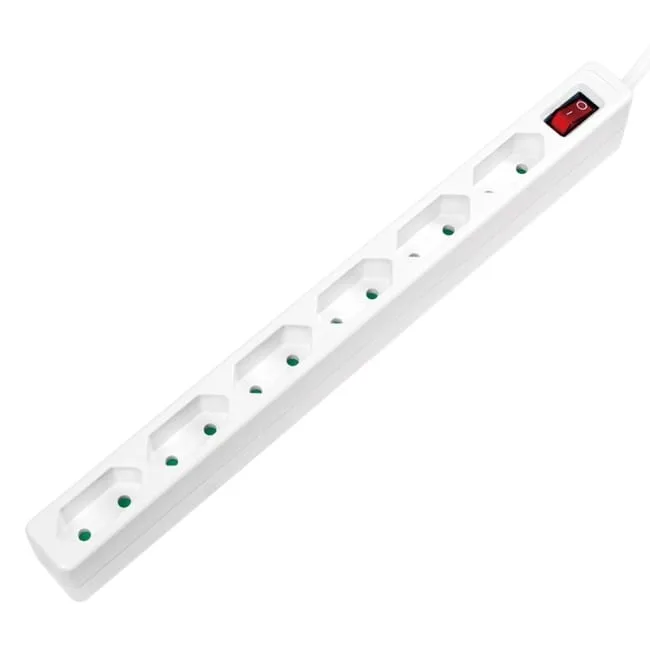LogiLink 6 gniazd 1.5m biała LPS232 — image 1