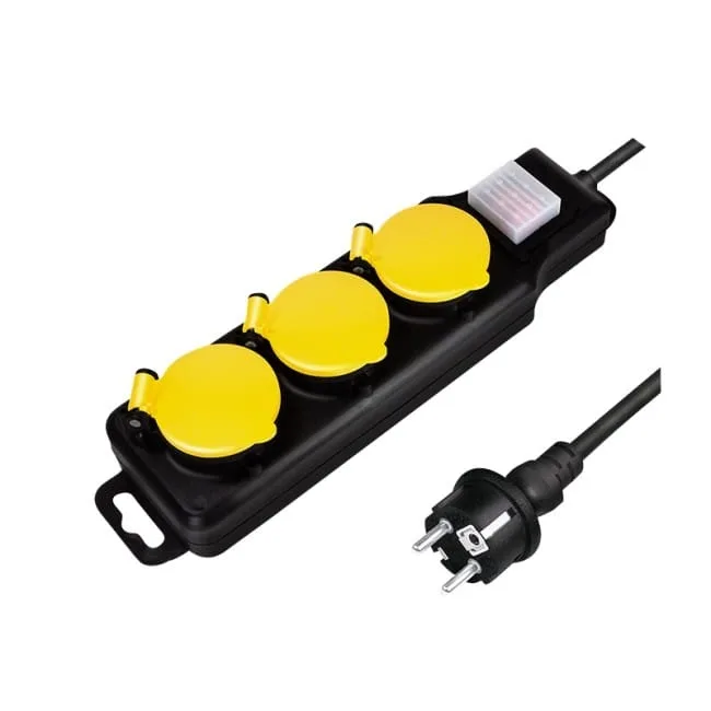 LogiLink 3 gniazda IP44 1.5m outdoor — image 1