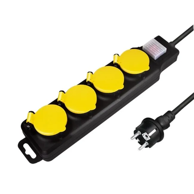 LogiLink 4 gniazda IP44 1.5m — image 1