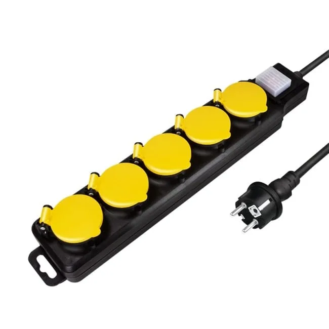 LogiLink 5 gniazd IP44 1.5m — image 1