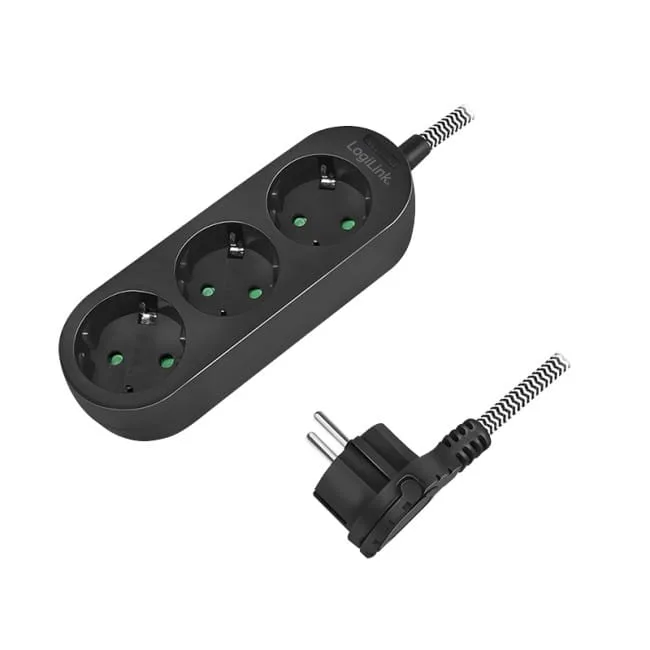 LogiLink 3 gniazda 1.5m — image 1