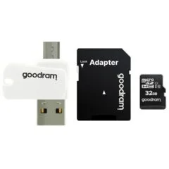 GOODRAM 32GB microSDHC class 10 UHS I + adapter + czytnik