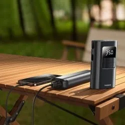 Baseus PrimeTrip VA1 kompresor do opon 2w1 (latarka) 6000 mAh 75W czarny — image 7