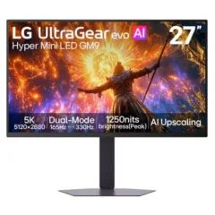 LG UltraGear Evo AI 27GM950B-B - 330Hz QHD | 165Hz 5K | Hyper Mini LED IPS | 27" | HDR1000 | USB-C PD90W