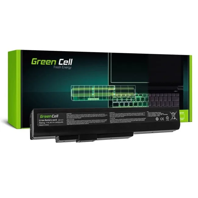 Green Cell do MSI CR640 Medion Akoya E6221 E7220 Fujitsu N532 14.4V 4400mAh — image 1