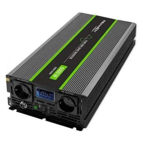 Qoltec Monolith | 3000W | 6000W | 24V na 230V | Czysty Sinus | LCD — image 1