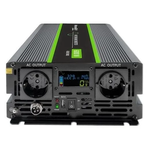 Qoltec Monolith | 3000W | 6000W | 24V na 230V | Czysty Sinus | LCD — image 5