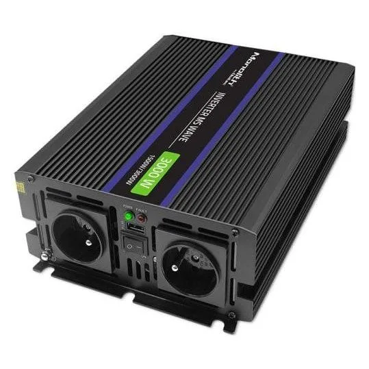 Qoltec Monolith 3000 MS Wave | 12V na 230V | 1500/3000W | USB — image 2