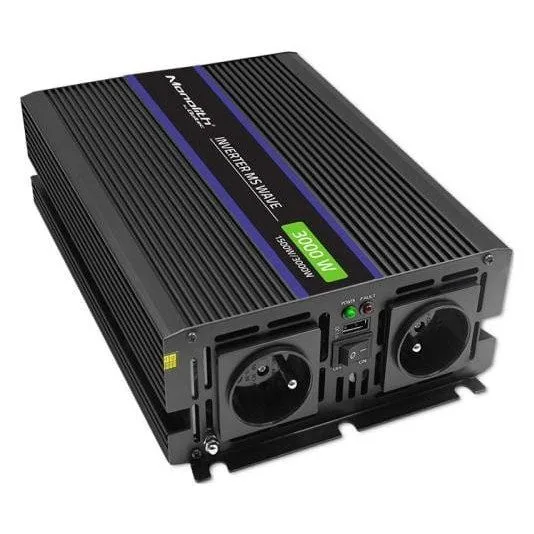 Qoltec Monolith 3000 MS Wave | 12V na 230V | 1500/3000W | USB — image 3