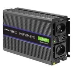 Qoltec Monolith 4000 MS Wave | 12V na 230V | 2000/4000W | USB