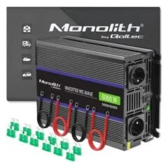 Qoltec Monolith 6000 MS Wave | 12V na 230V | 3000/6000W | USB