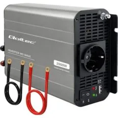 Qoltec MS Wave | 12V na 230V | 1000/2000W | USB