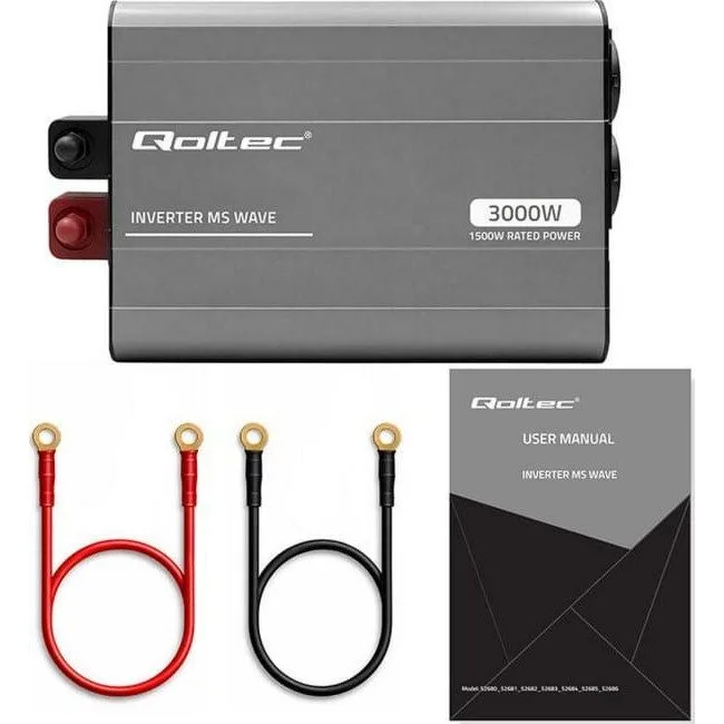 Qoltec MS Wave | 12V na 230V | 1500/3000W | USB — image 6