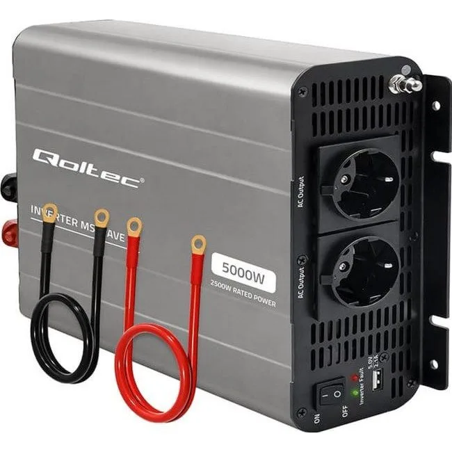 Qoltec MS Wave | 12V na 230V | 2500/5000W | USB — image 1