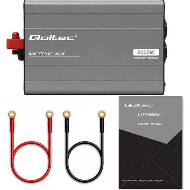 Qoltec MS Wave | 12V na 230V | 3000/6000W | USB — image 6