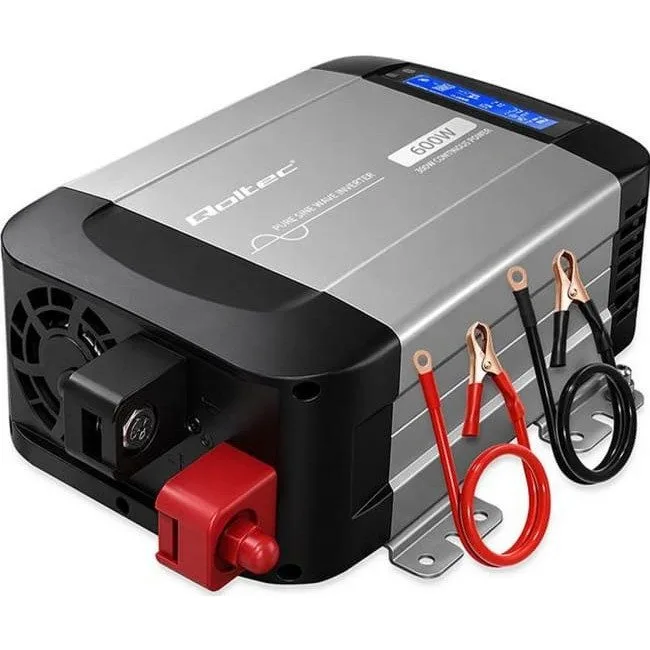 Qoltec Pure Sine Wave | 12V na 230V | 300/600W — image 4