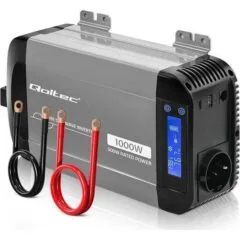 Qoltec Pure Sine Wave | 12V na 230V | 500/1000W