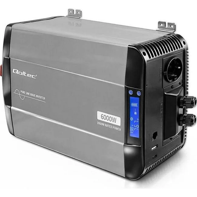 Qoltec Pure Sine Wave | 12V na 230V | 3000/6000W — image 3
