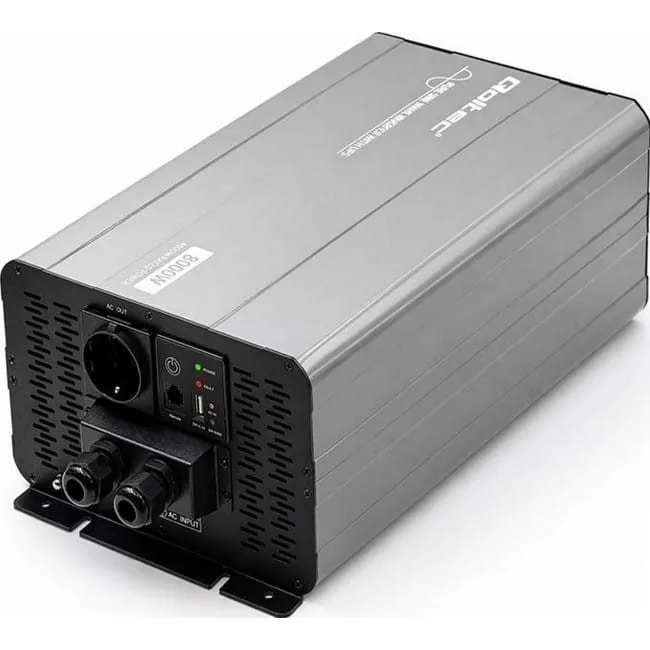 Qoltec Pure Sine Wave | 12V na 230V | 4000/8000W | UPS BYPASS — image 2