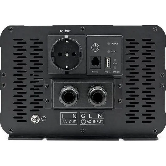 Qoltec Pure Sine Wave | 12V na 230V | 4000/8000W | UPS BYPASS — image 4