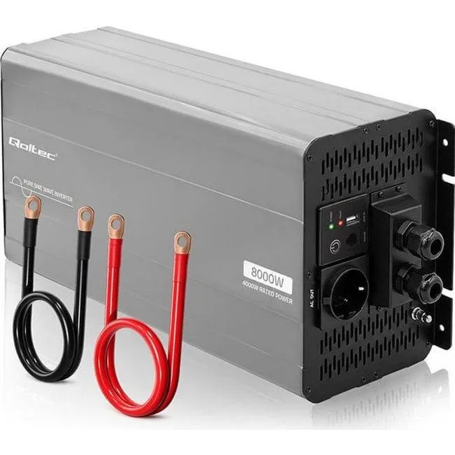 Qoltec Pure Sine Wave | 12V na 230V | 4000/8000W — image 1