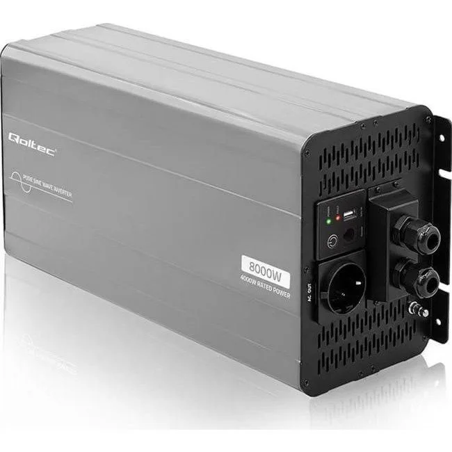 Qoltec Pure Sine Wave | 12V na 230V | 4000/8000W — image 2