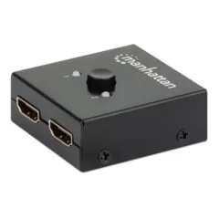Manhattan 207850 Przełącznik HDMI 2-portowy, dwukierunkowy 2x1 lub 1x2, 4K, 30Hz