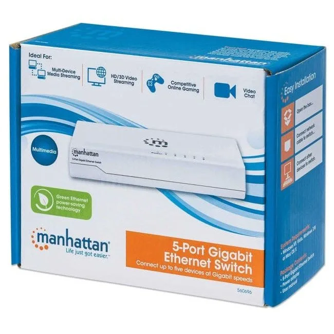 Manhattan 560696 Switch Gigabit 5x RJ45 — image 2