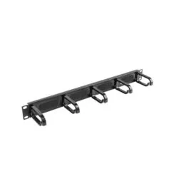 Lanberg Organizer Kabli 19" 1U typ B czarny