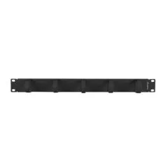 Lanberg Organizer Kabli 19" 1U z 5 metalowymi uchwytami typ B czarny