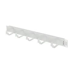 Lanberg Organizer Kabli 19" 1U z 5 metalowymi uchwytami typ B szary