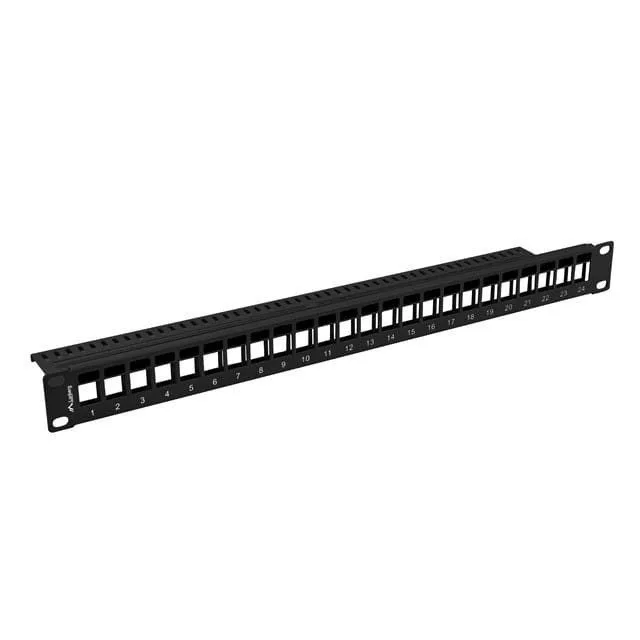 Lanberg Patch Panel pusty 24 port 1U 19" do modułów Keystone czarny — image 3