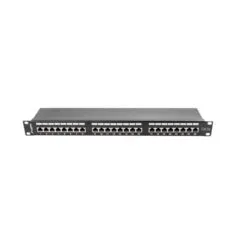 Lanberg Patch Panel 24 port 1U 19" kat.5E FTP ekranowany czarny