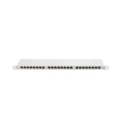 Lanberg Patch Panel 24 port 0.5U 19" kat.6 FTP ekranowany szary