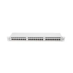 Lanberg Patch Panel 24 port 1U 19" kat.6 FTP ekranowany szary