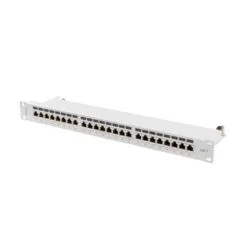 Lanberg Patch Panel 24 port 1U 19" kat.7 FTP ekranowany szary